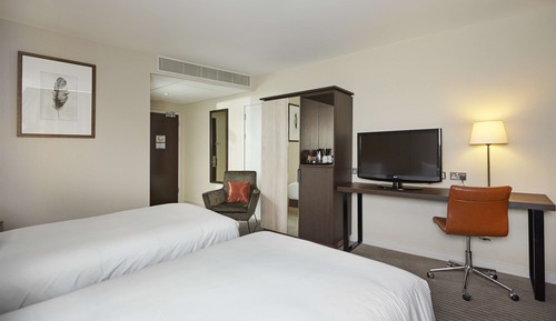Chambre Deluxe avec lits jumeaux, accessible aux personnes à mobilité réduite, avec vue