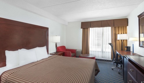 Chambre, 1 très grand lit, accessible aux personnes à mobilité réduite (Tub with Grab Bars)