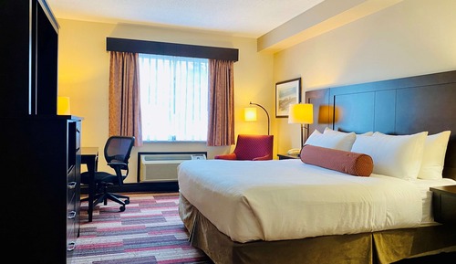 Chambre Standard, 1 grand lit, accessible aux personnes à mobilité réduite, rez-de-chaussée