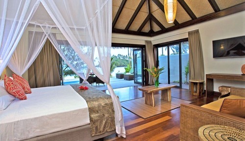 Bungalow, en front de plage
