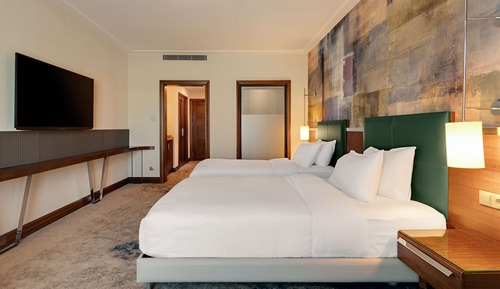 Chambre Standard avec lits jumeaux, vue ville