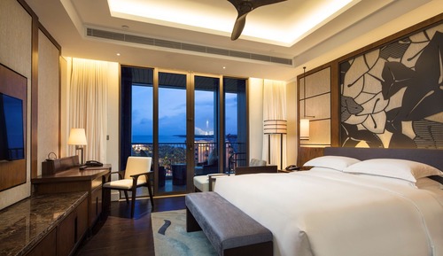 Chambre Exécutive, 1 très grand lit, vue plage