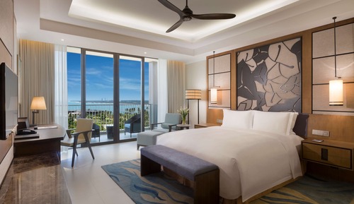 Chambre Deluxe, 1 très grand lit, vue mer