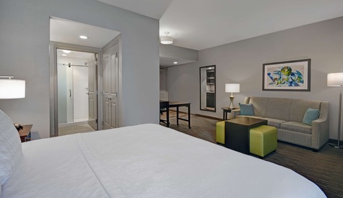 Suite, 1 très grand lit, accessible aux personnes à mobilité réduite (Roll-in Shower)