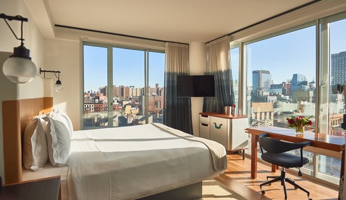 Chambre Premium, 1 grand lit, vue ville