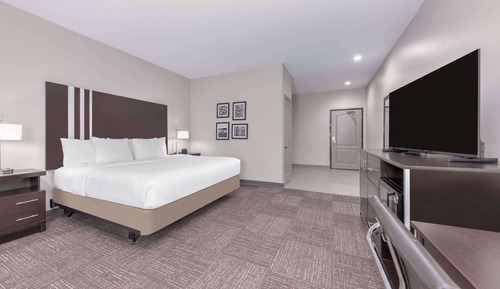 Chambre, 1 très grand lit, accessible aux personnes à mobilité réduite (Hearing Accessible)