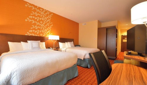 Chambre, 2 grands lits (Mobility/Hearing Accessible, Tub)