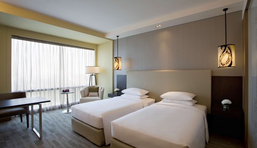 Chambre, 2 lits une place