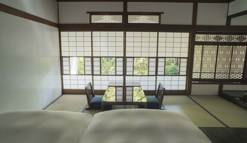 Chambre Tradition avec lits jumeaux (Japanese-Style, Open-Air Bath)