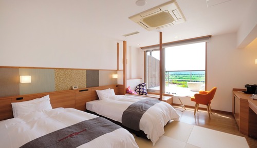 Chambre Tradition, non-fumeurs, vue fleuve (Japanese Style,with Moon View Terrace)
