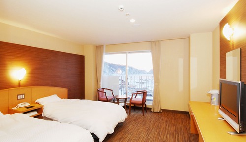 Chambre avec lits jumeaux, non-fumeurs, vue océan