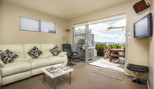 Appartement Deluxe, 2 chambres, cuisine, vue océan (Kawau)