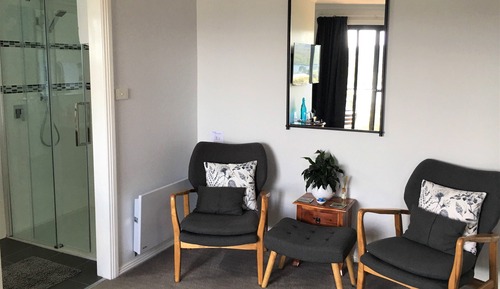 Chambre Deluxe, 1 grand lit, balcon, vue baie