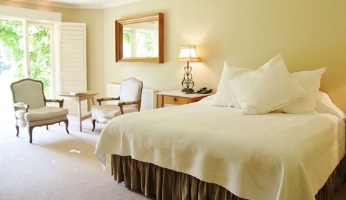 Chambre, vue jardin