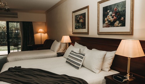 Chambre Supérieure Double ou avec lits jumeaux, plusieurs lits, coin cuisine, rez-de-chaussée