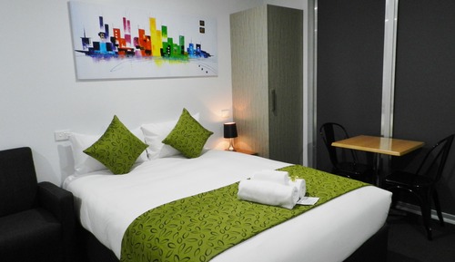 Chambre Deluxe avec lits jumeaux, coin cuisine