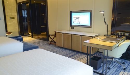 Chambre, 2 lits doubles, vue océan