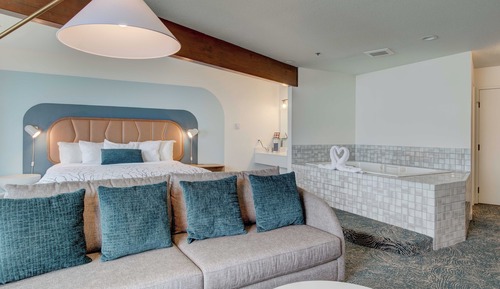 Suite Deluxe, 1 très grand lit, baignoire à jets, vue océan (No Pets)