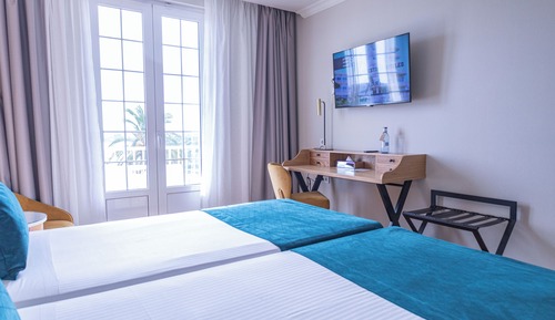 Chambre Double ou avec lits jumeaux, balcon, vue mer