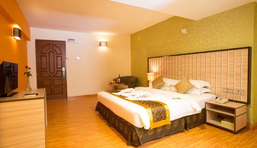 Chambre Double Deluxe, 1 très grand lit, salle de bains privée