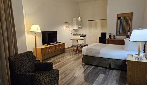 Chambre Simple Classique, 1 grand lit, coin cuisine (Pet Friendly Room)