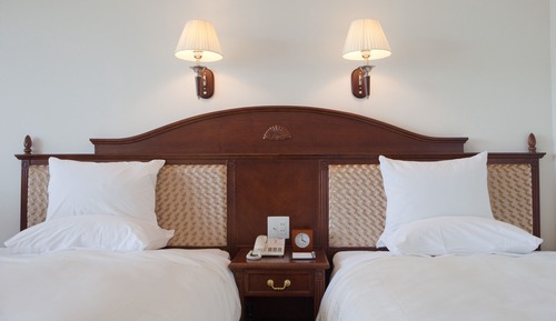 Chambre Standard, 2 lits une place, balcon, vue océan (with Extra Bed)