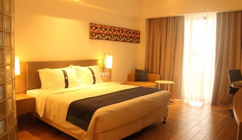Chambre Standard, 1 très grand lit, vue mer