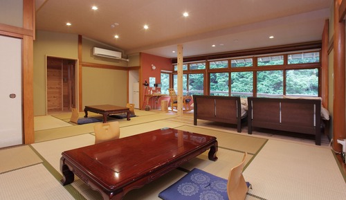 Chambre Tradition, salle de bains privée (Kawa, For 2-8, JP Wstrn ,Cedar Bath)