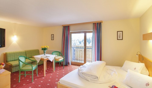 Chambre Quadruple Classique, balcon, vue montagne