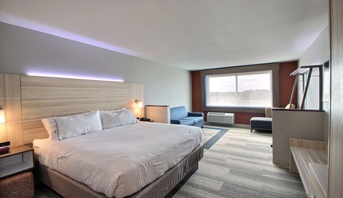 Suite, 1 très grand lit, accessible aux personnes à mobilité réduite (Mobility, Roll-In Shower)