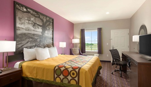Chambre, 1 très grand lit, non-fumeurs (Mobility,Hearing,Tub w/Grab Bars)