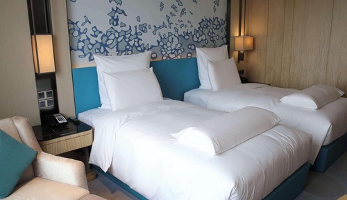 Chambre Deluxe, 2 lits une place, accès salon affaires (Executive, High Floor)