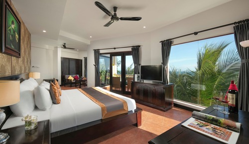 Chambre Deluxe Double ou avec lits jumeaux, en front de plage