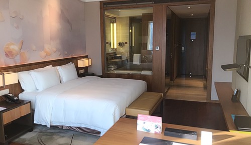 Chambre Standard, baignoire accessible aux personnes à mobilité réduite, accès au salon club