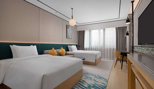 Chambre, 2 lits une place