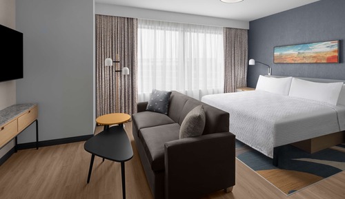 Suite Studio, 1 très grand lit, accessible aux personnes à mobilité réduite, baignoire