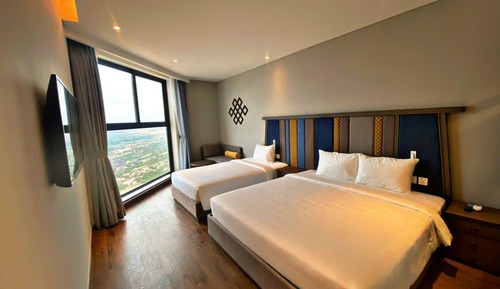 Chambre Triple Supérieure, vue plage