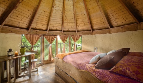 Tree House Familiale, salle de bains attenante, vue montagne