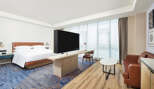 Chambre Premium, 1 très grand lit, vue ville