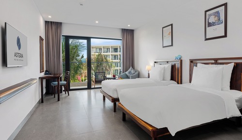 Chambre Deluxe avec lits jumeaux, balcon
