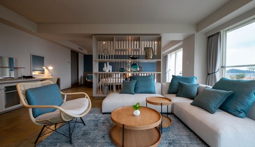 Chambre Exécutive avec lits jumeaux, bain à remous, vue océan (Non Smoking)