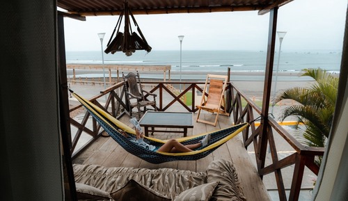 Chambre Quadruple, vue plage