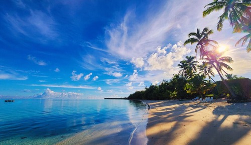 Chambre Premium, vue lagon, en front de plage
