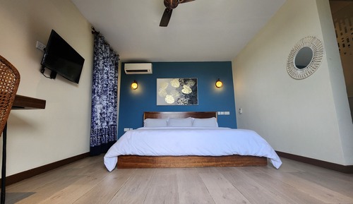 Chambre Deluxe, 1 grand lit, vue jardin, côté jardin