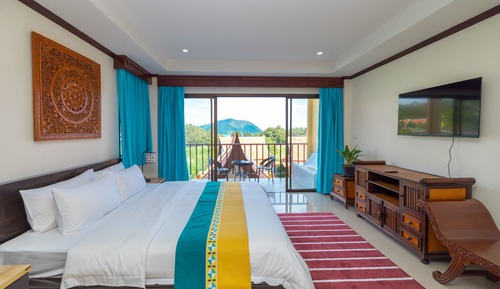 Chambre Double Standard, vue piscine