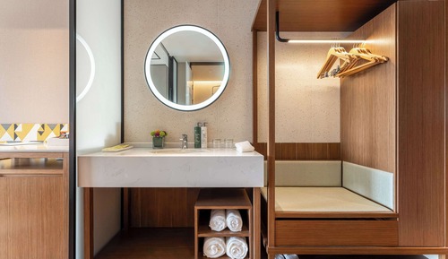 Chambre, 2 lits une place