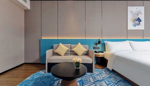 Chambre, 1 très grand lit, accessible aux personnes à mobilité réduite