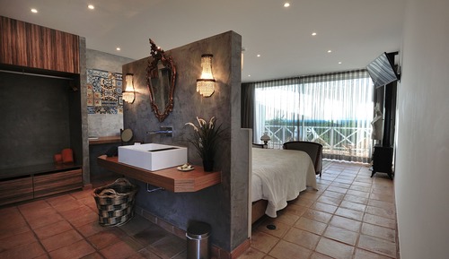 Suite Studio Panoramique, cheminée