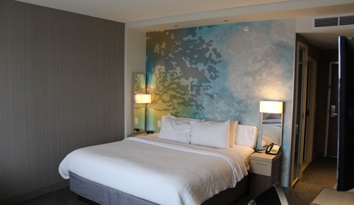 Chambre, 1 très grand lit et 1 canapé-lit (Mobility/Hearing Access, Roll-In Shwr)