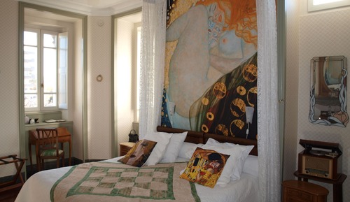 Suite Deluxe, 1 très grand lit, salle de bains privée, vue jardin
